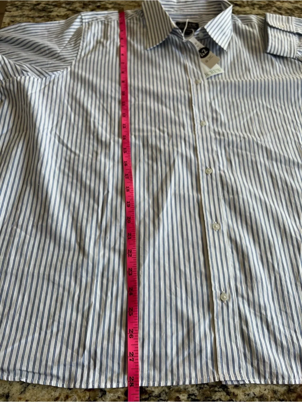 NWT Jules classic-fit button-up shirt in striped cotton poplin 24